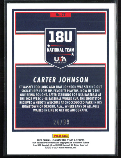 Carter Johnson Purple Pulsar /99