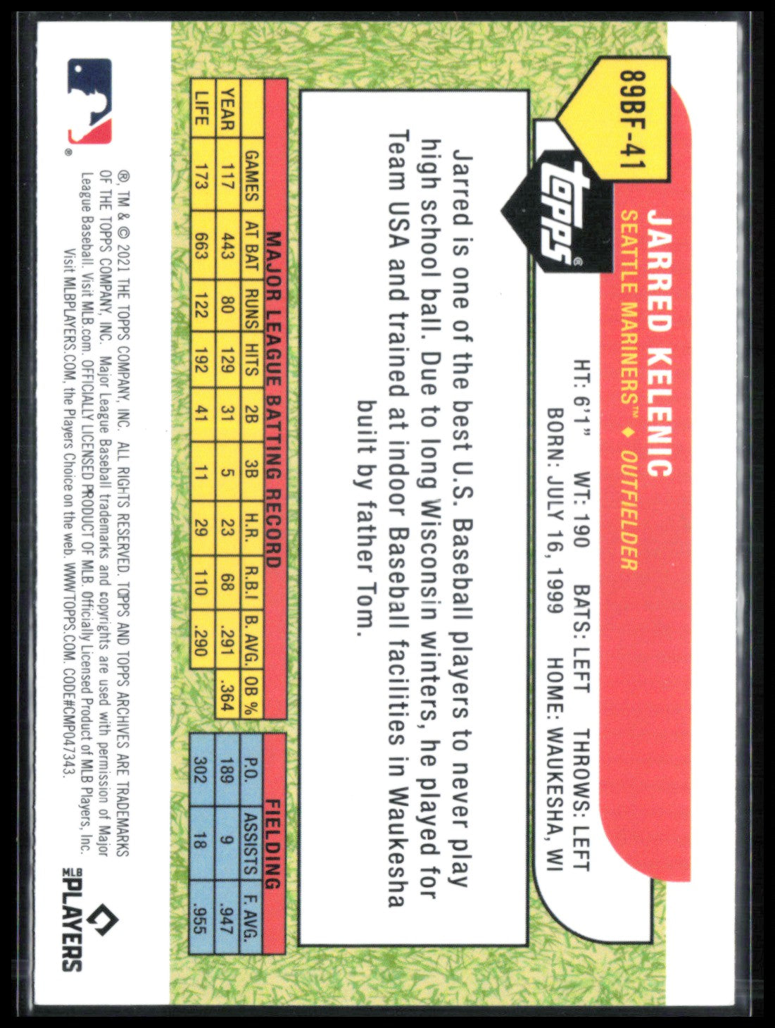Jarred Kelenic RC