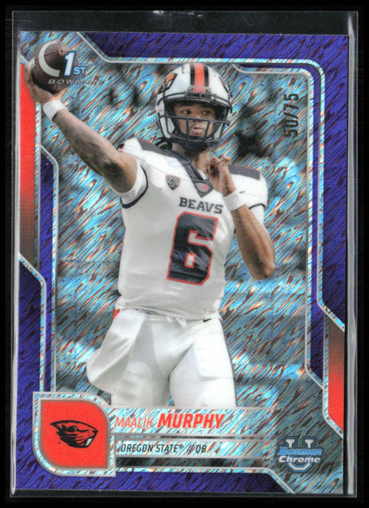 Byron Murphy II 1st Bowman Purple Shimmer /75 (Scratch on Front Surface)