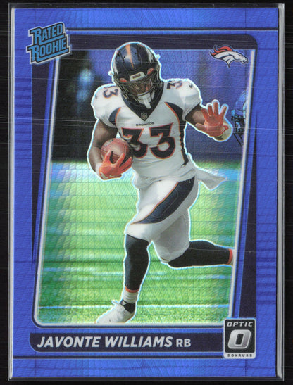 Javonte Williams RC Blue Hyper