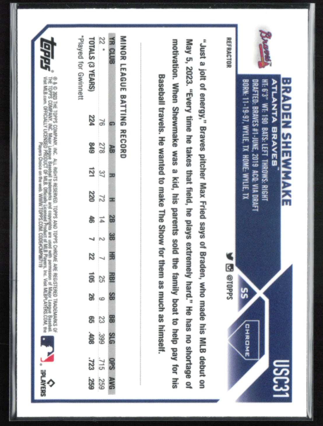 Braden Shewmake RC Refractor