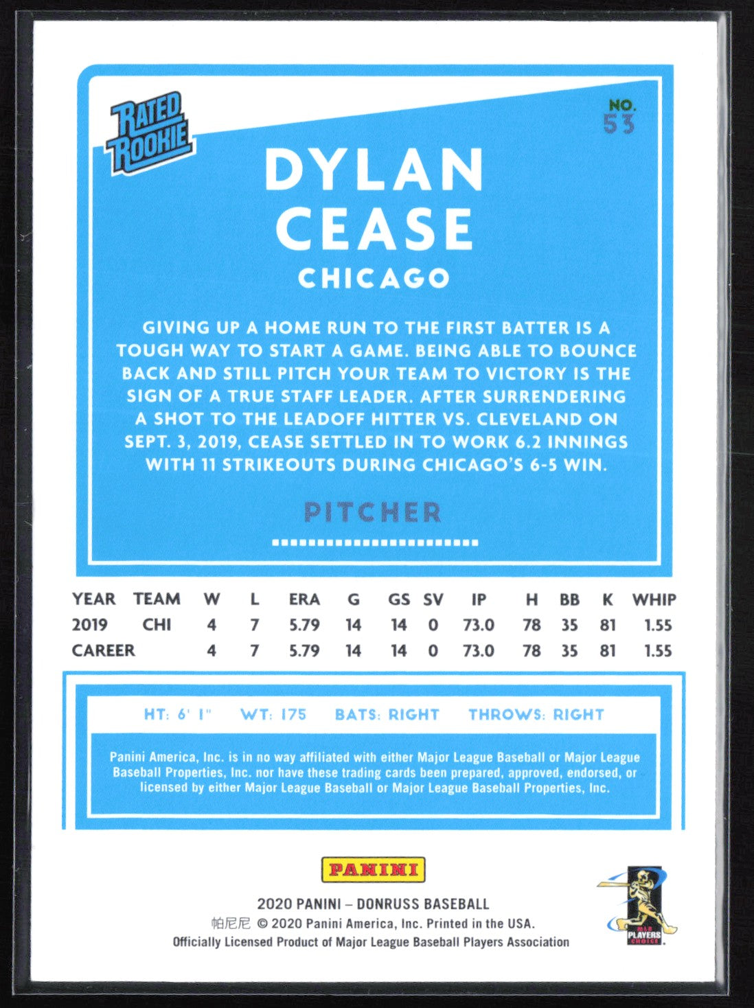 Dylan Cease RC