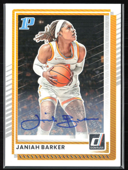 Janiah Barker Auto 2025 Donruss
