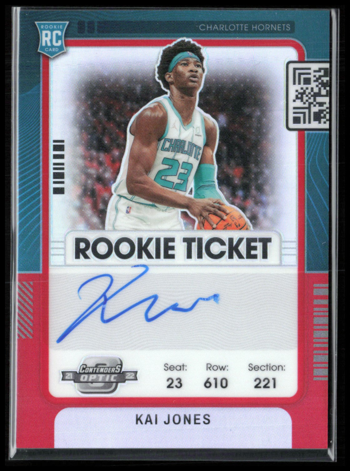 Kai Jones RC Auto /99 Rookie Ticket