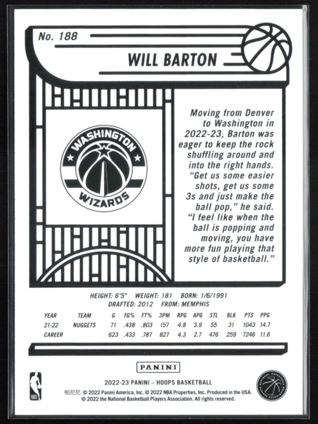 Will Barton Green /99
