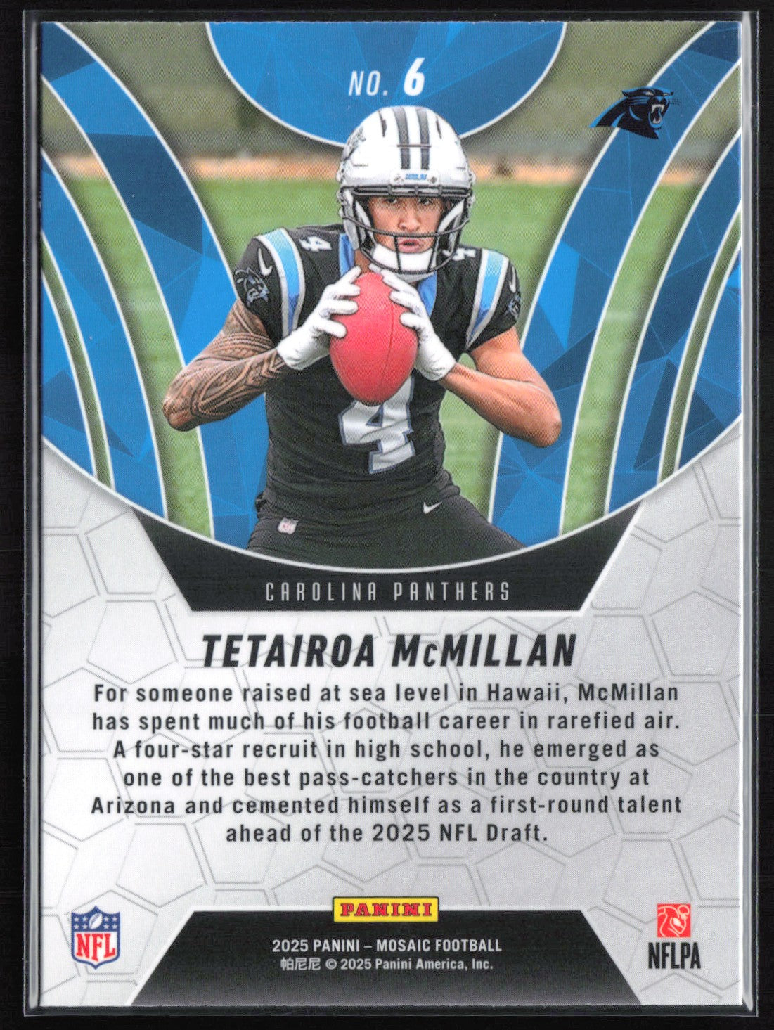 Tetairoa McMillan RC Elevate Mosaic Prizm