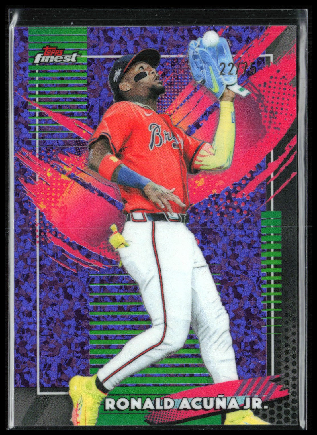 Ronald Acuna Jr Purple Mini Diamond /75 Rare 2026 Topps Finest