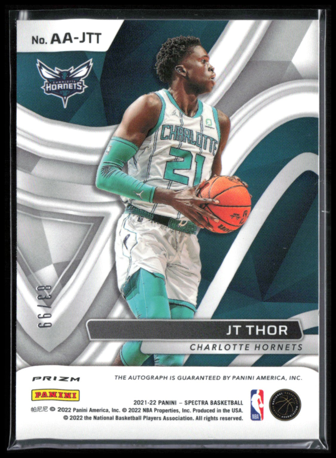 JT Thor RC Auto /99 2021-22 Spectra
