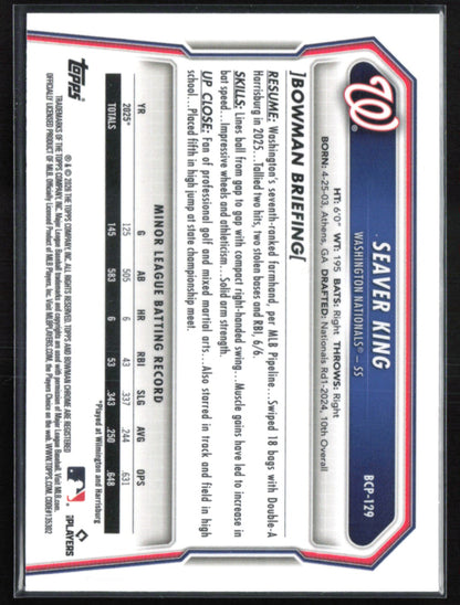 Seaver King Prospect