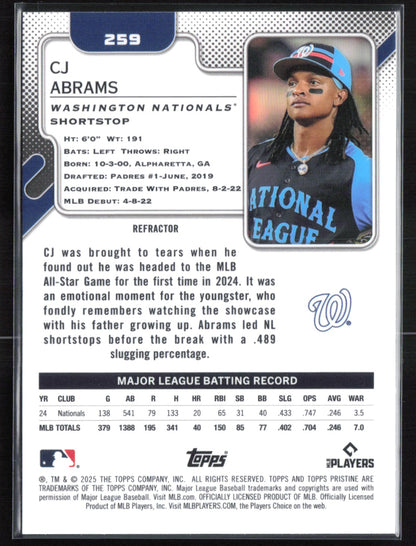 CJ Abrams Refractor