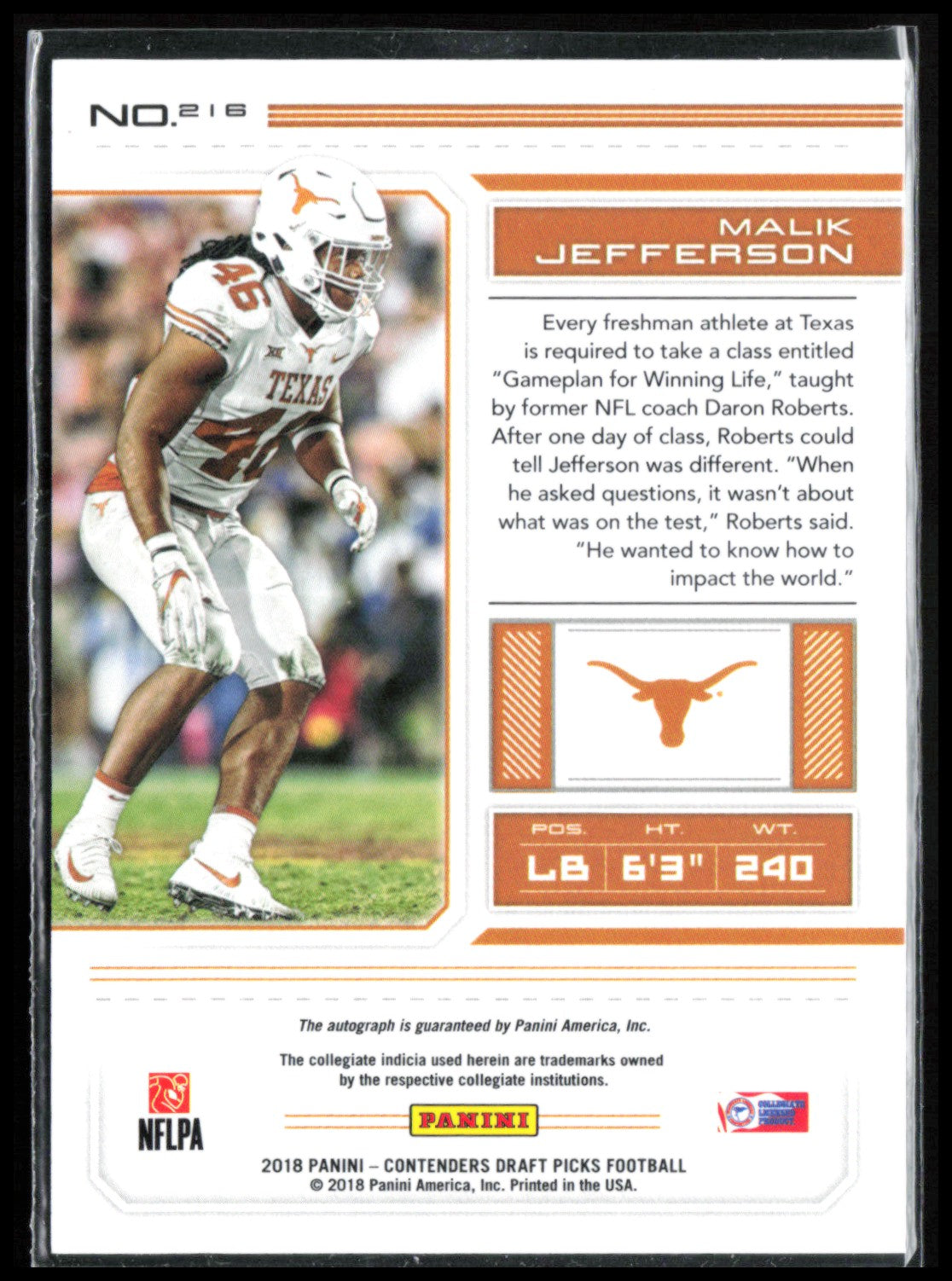 Malik Jefferson RC Auto