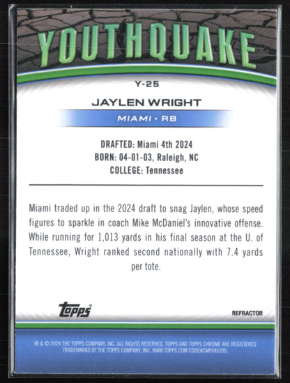 Jaylen Wright RC Refractor