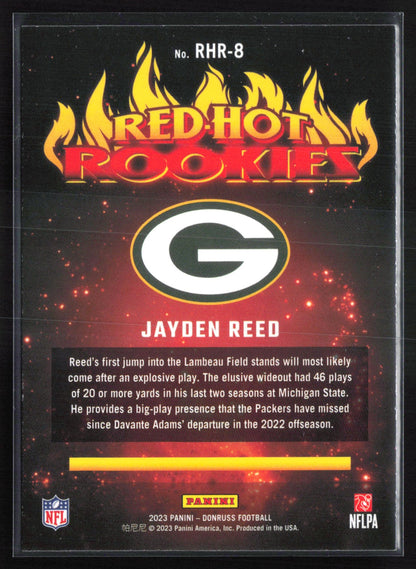 Jayden Reed RC Red-Hot Rookies