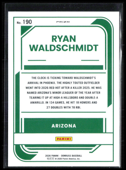 Ryan Waldschmidt Rated Prospect Orange Lazer