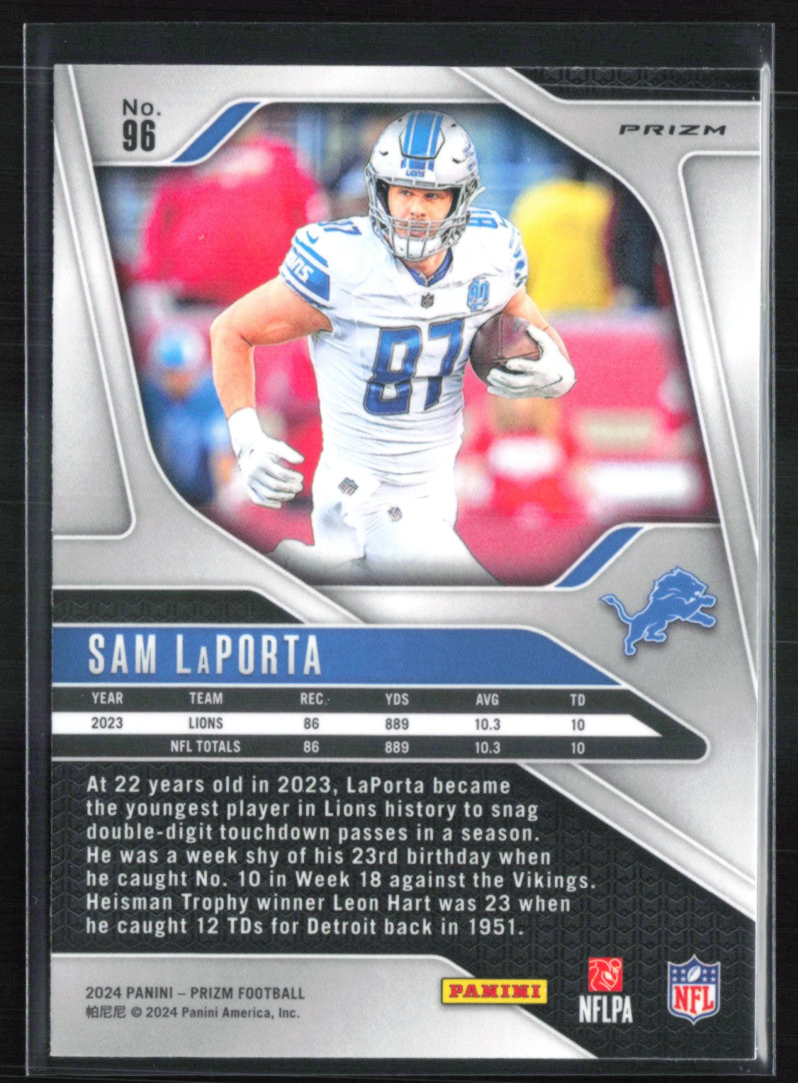 Sam LaPorta Silver Prizm