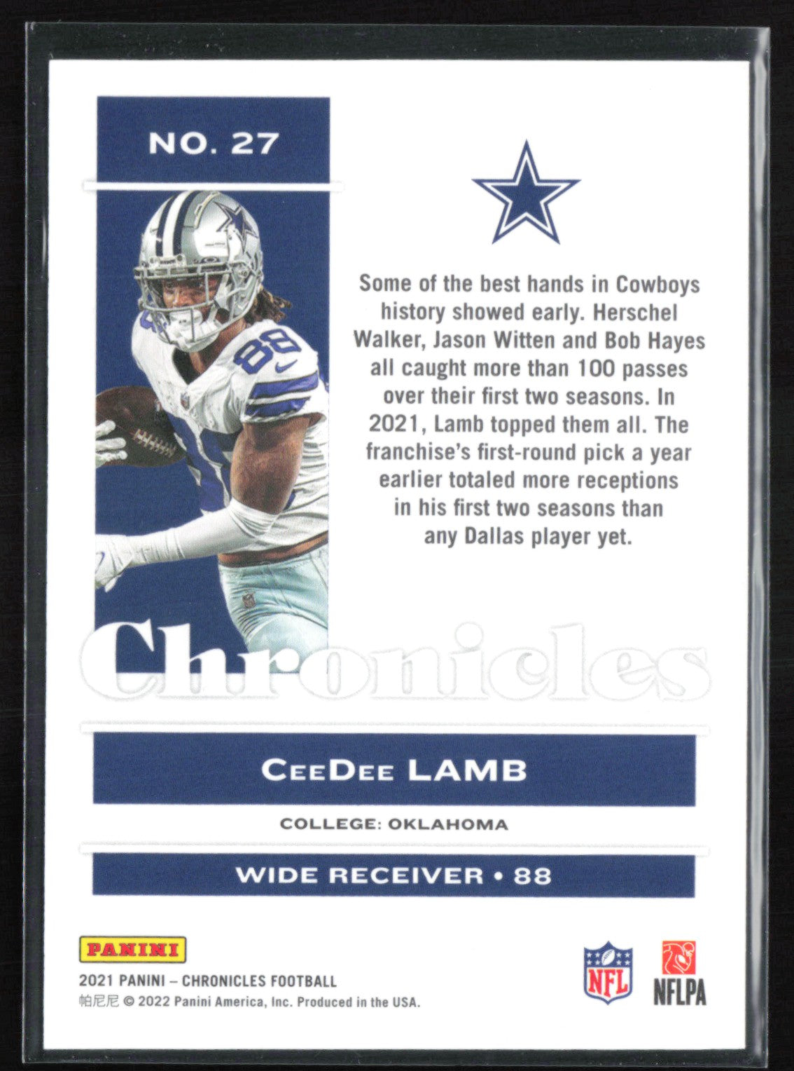 CeeDee Lamb /399 Chronicles