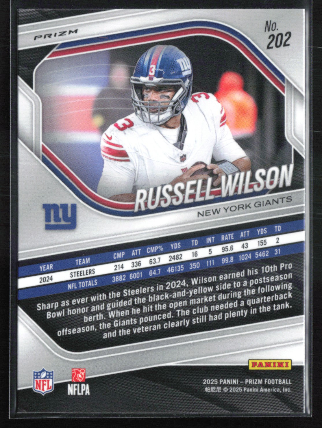 Russell Wilson Silver Prizm