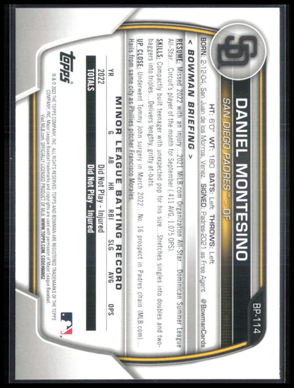 Daniel Montesino 1st Bowman /299