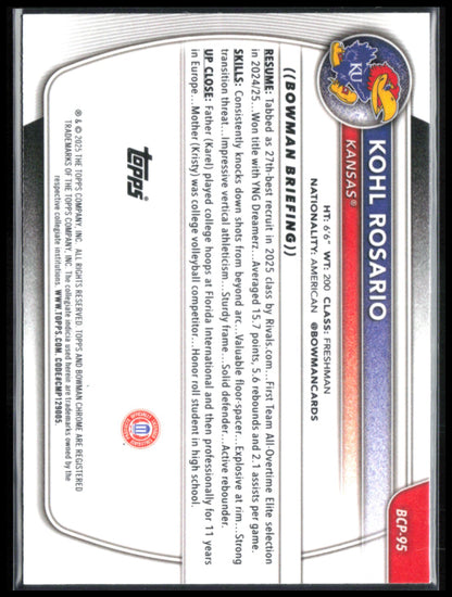 Kohl Rosario 1st Bowman Reptilian