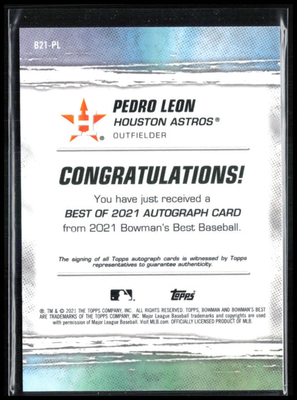 Pedro Leon Auto 2021 Bowman's Best