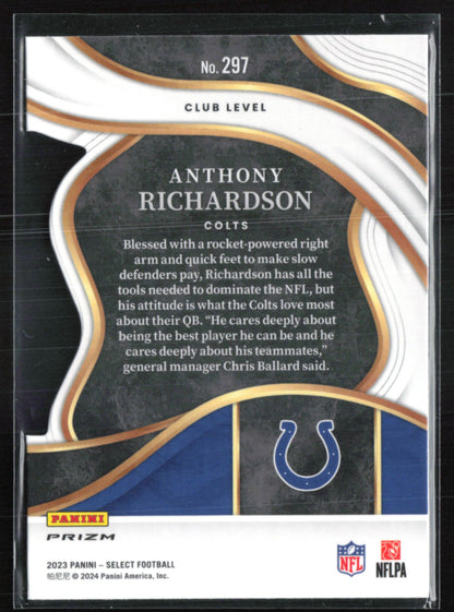 Anthony Richardson RC Gold Black Die-Cut