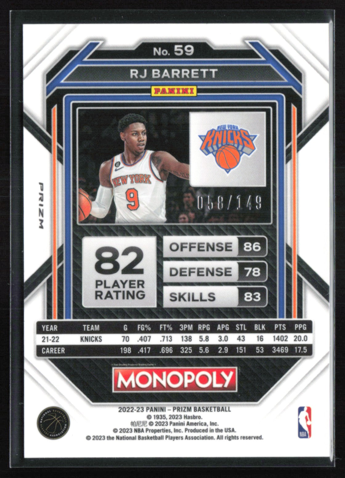 RJ Barrett Pink /149