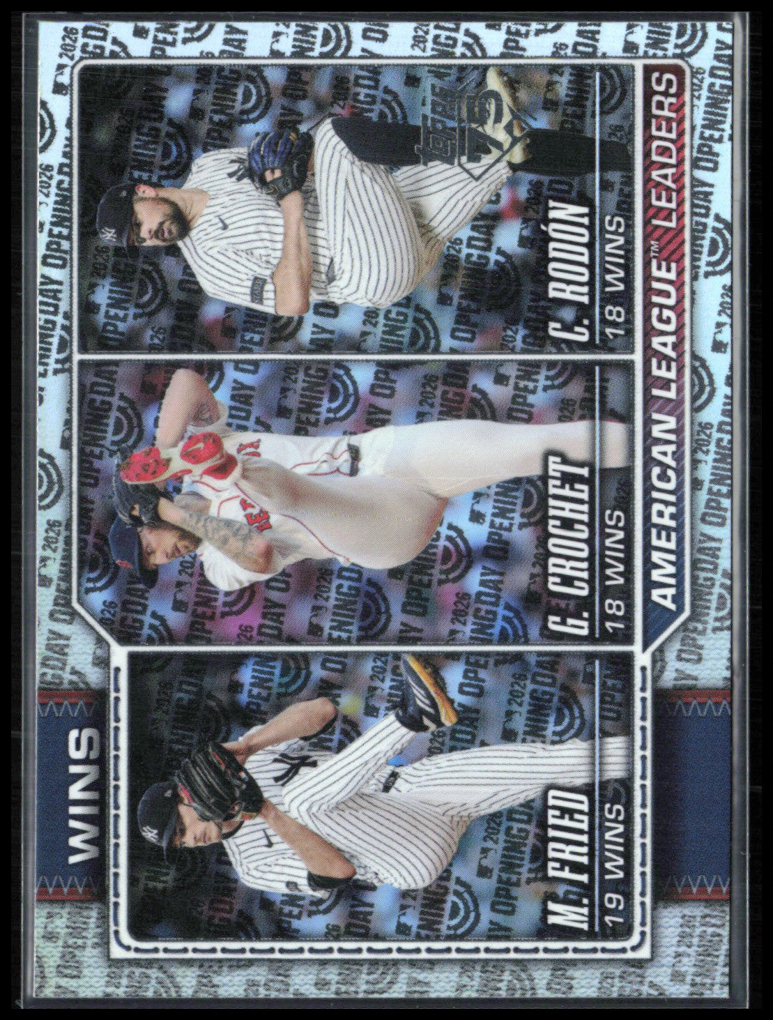 Max Fried/Garrett Crochet/Carlos Rodon Opening Day Parallel