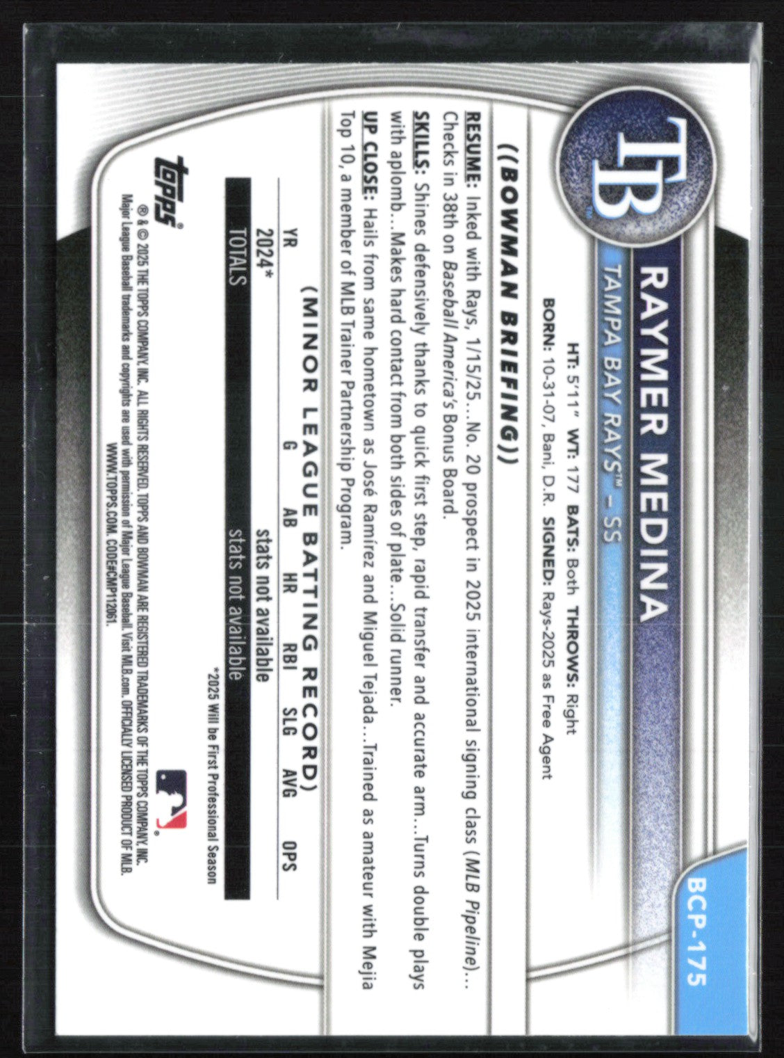Raymer Medina 1st Bowman