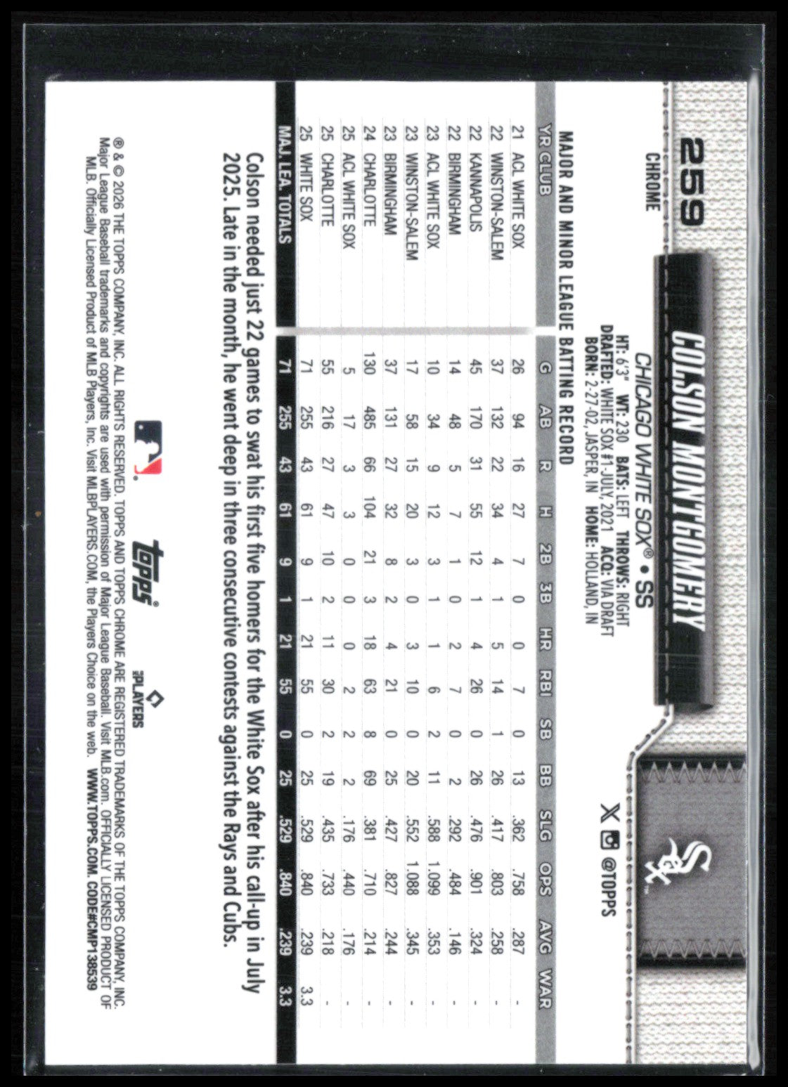 Colson Montgomery RC