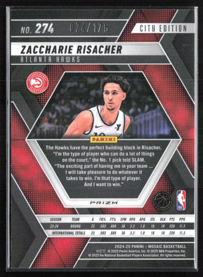 Zaccharie Risacher RC Pink Mosaic /175