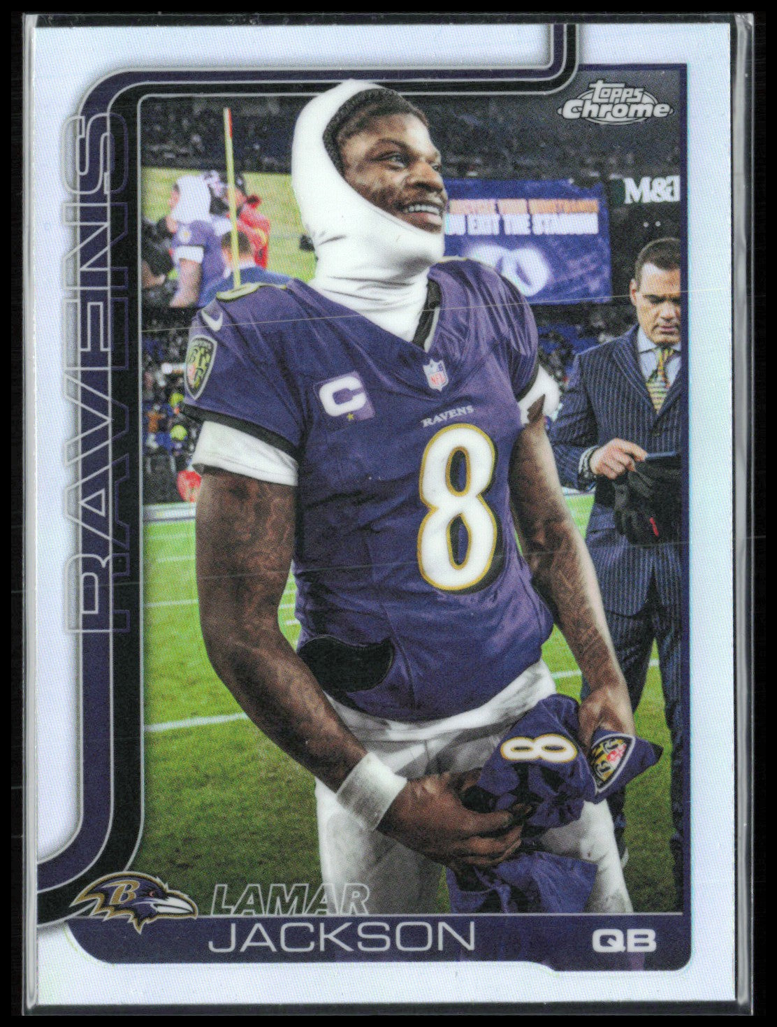Lamar Jackson Image Variation SSP Refractor 2025 Topps Chrome