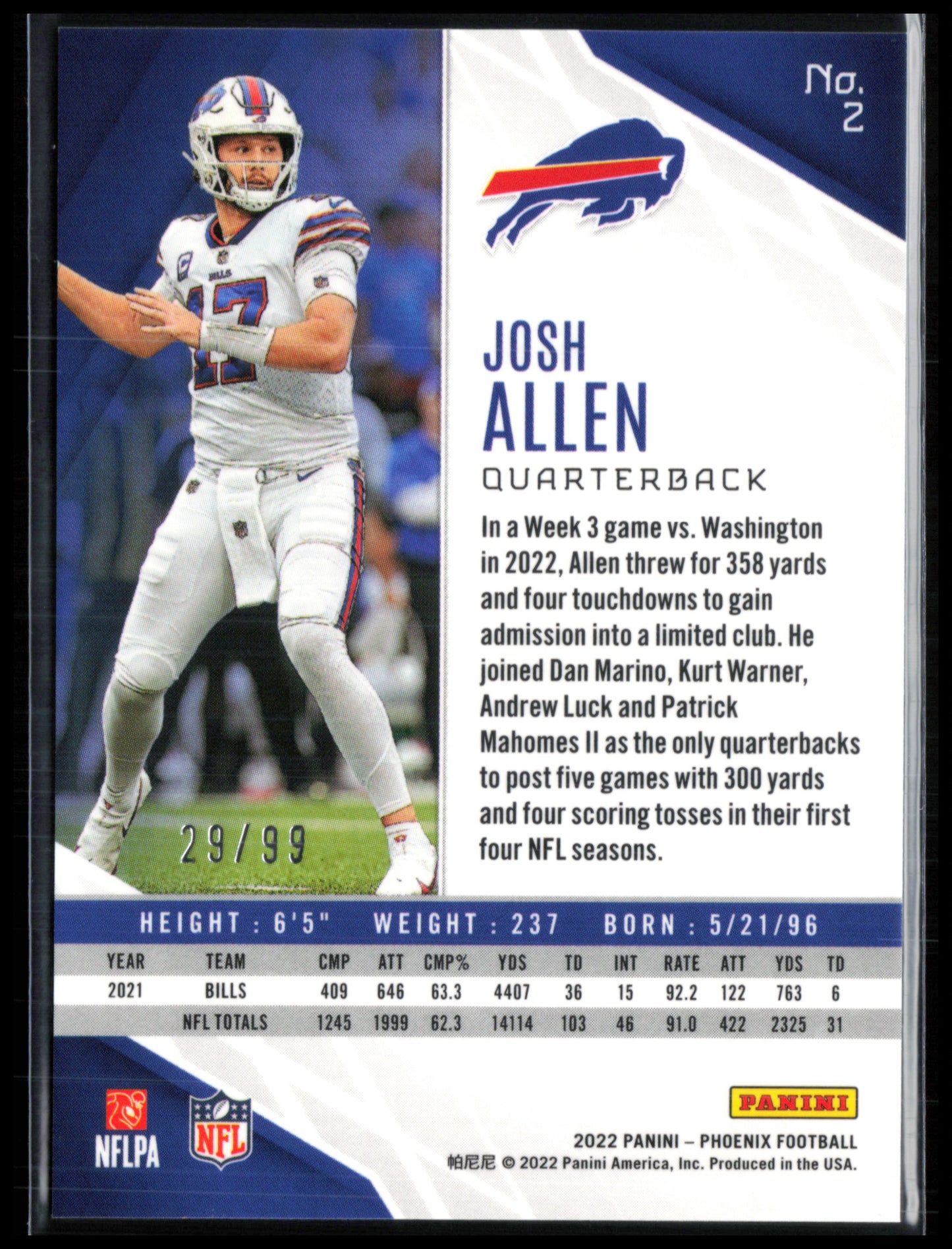 Josh Allen Orange /99
