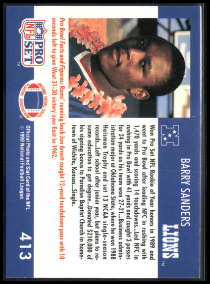 Barry Sanders 1990 Pro Set