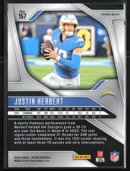 Justin Herbert Silver Prizm