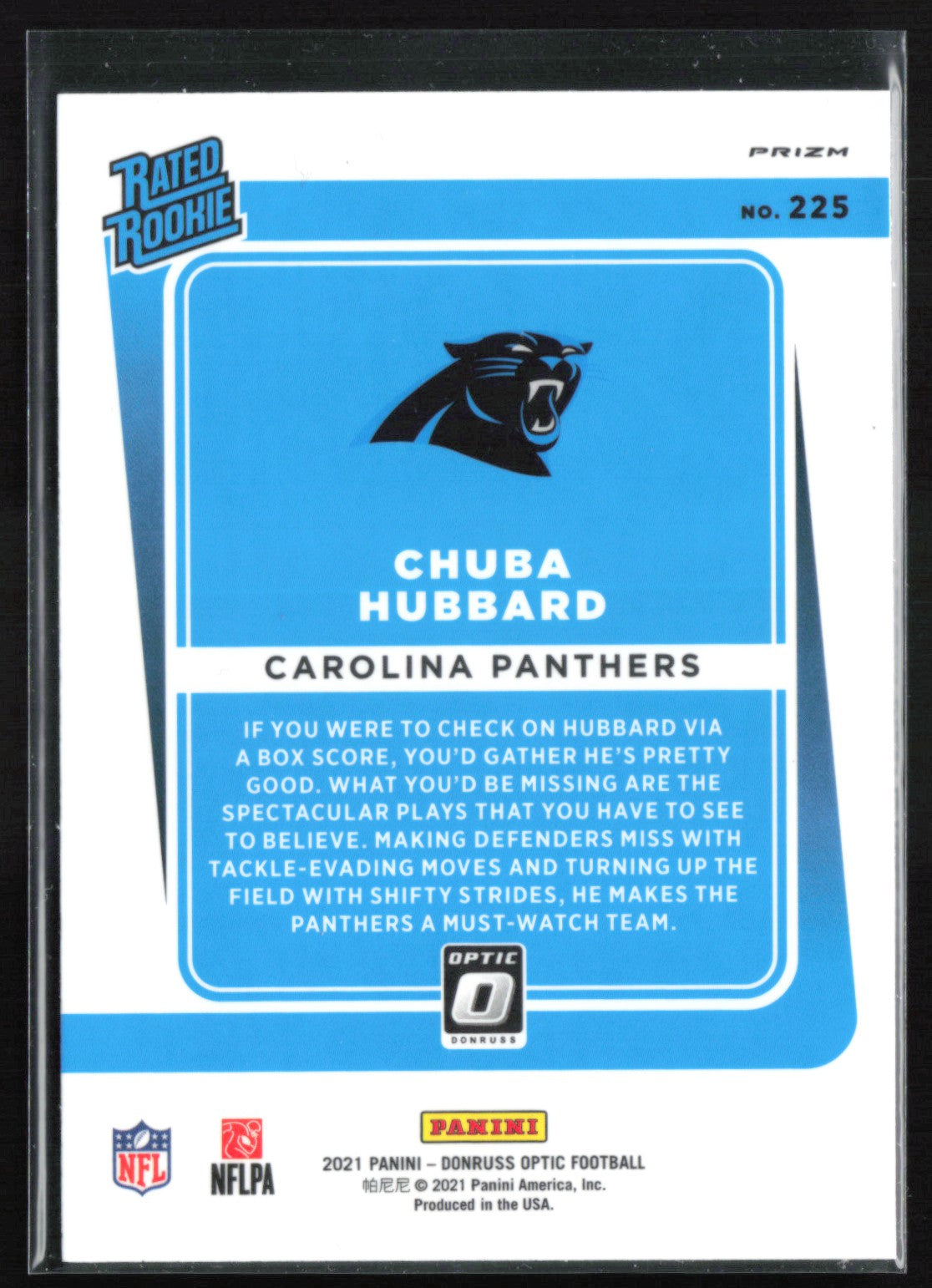 Chuba Hubbard RC Blue Scope