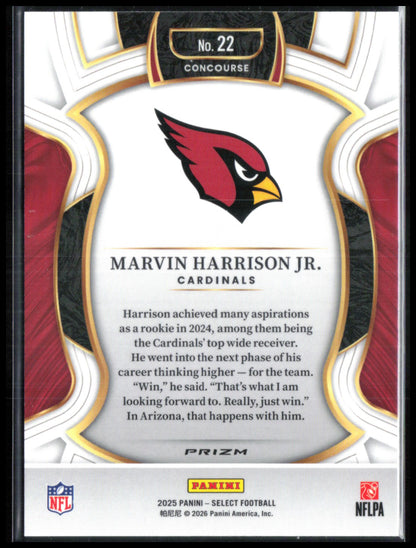 Marvin Harrison Jr Black Red Shock