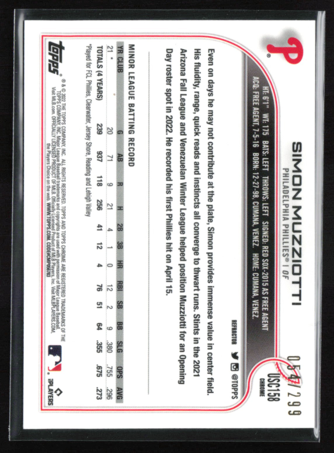 Simon Muzziotti RC Refractor /299