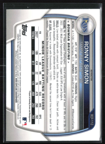 Ronny Simon 1st Bowman Lunar Green