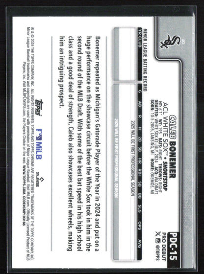 Caleb Bonemer Pro Debut X-Fractor