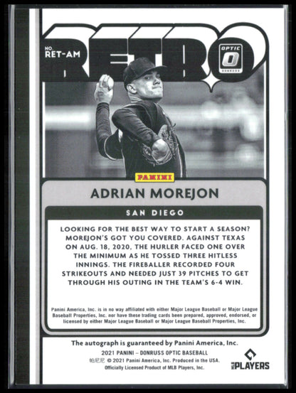 Adrian Morejon Auto Retro Series Signatures