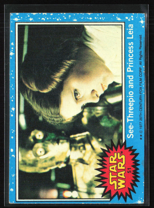 See-Threepio and Princess Leia 1977 Topps Star Wars