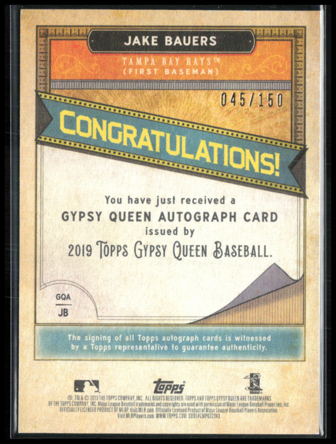 Jake Bauers Auto /150 Blue RC