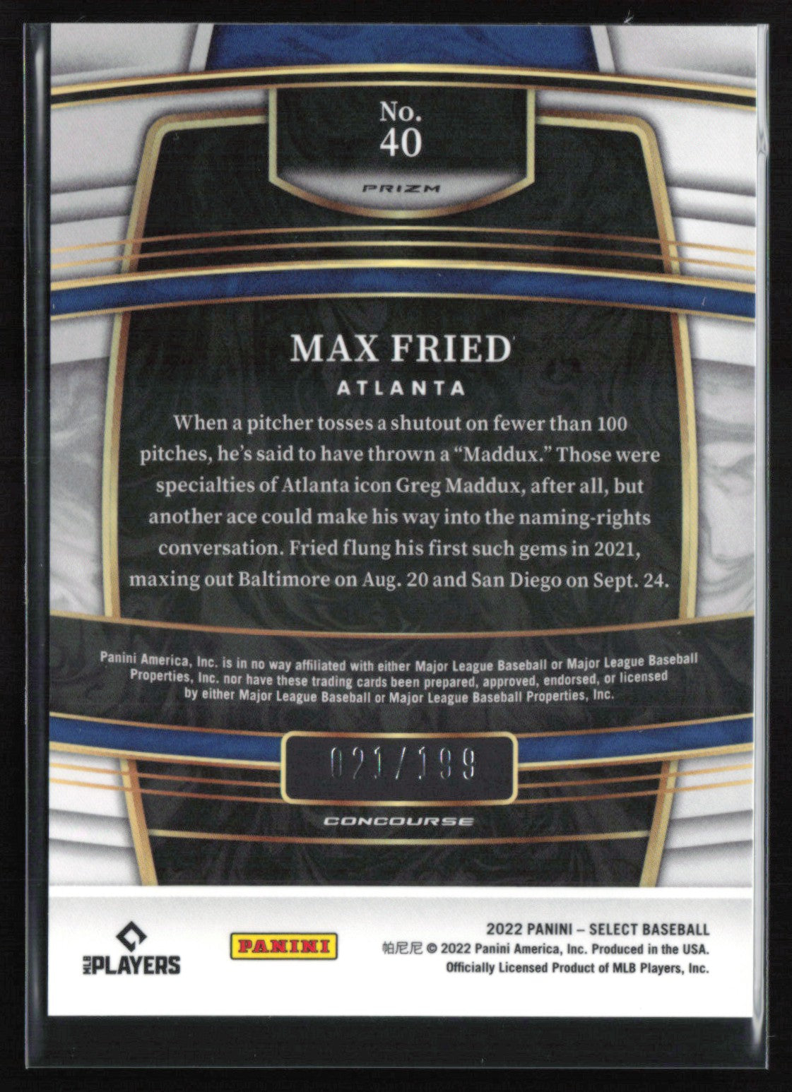 Max Fried Red /199