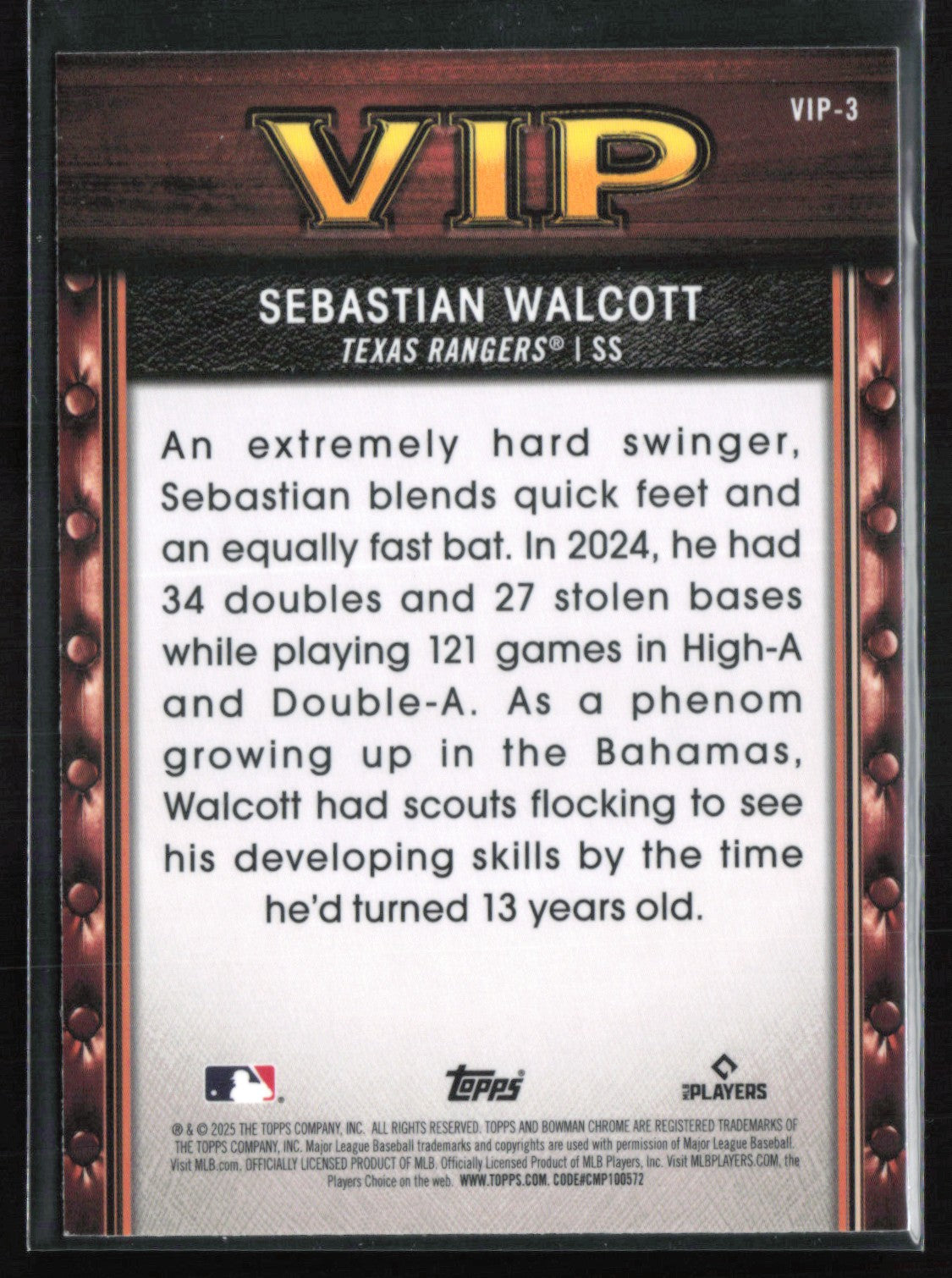 Sebastian Walcott VIP