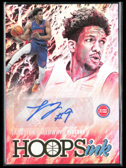 Langston Galloway Auto Hoops Ink 2020-21 HOops
