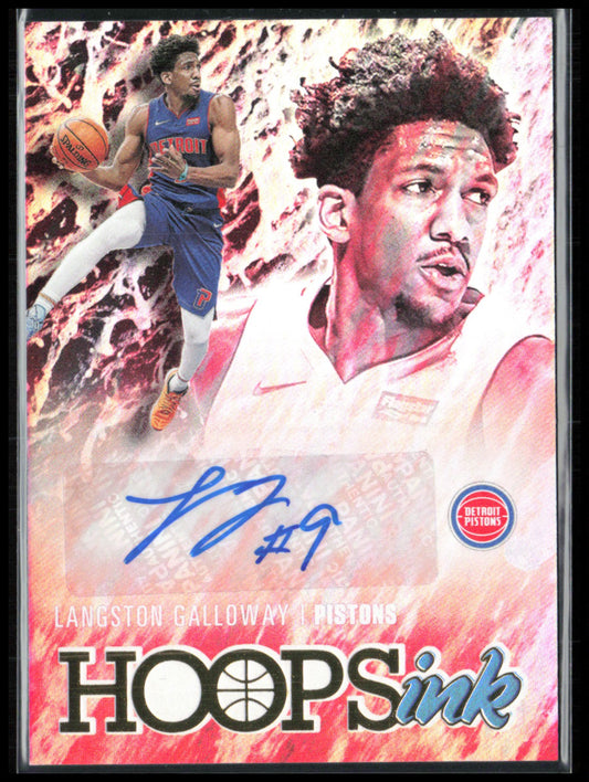 Langston Galloway Auto Hoops Ink 2020-21 HOops