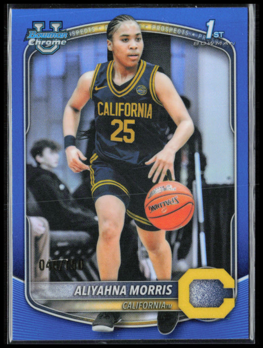 Aliyahna Morris 1st Bowman Blue Refractor /150