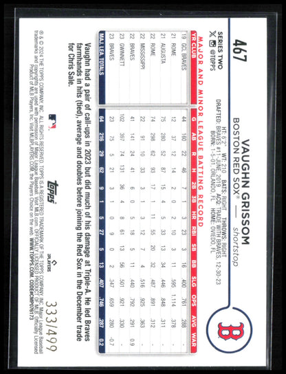 Vaughn Grissom Green Crackle Foil /499