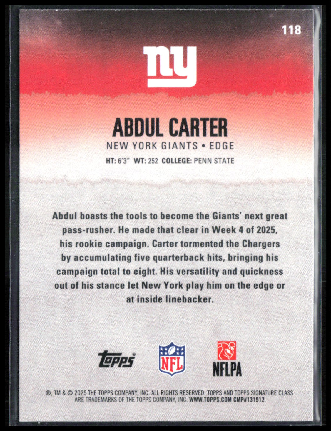 Abdul Carter RC Pink /250