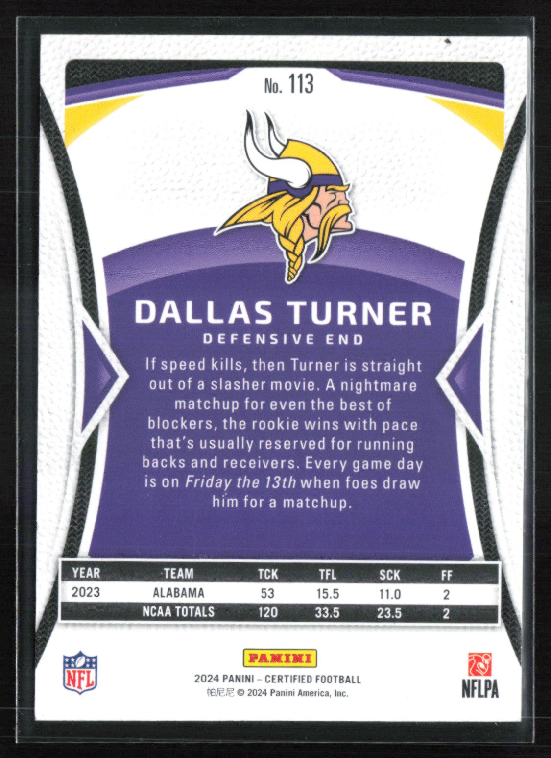 Dallas Turner RC /400